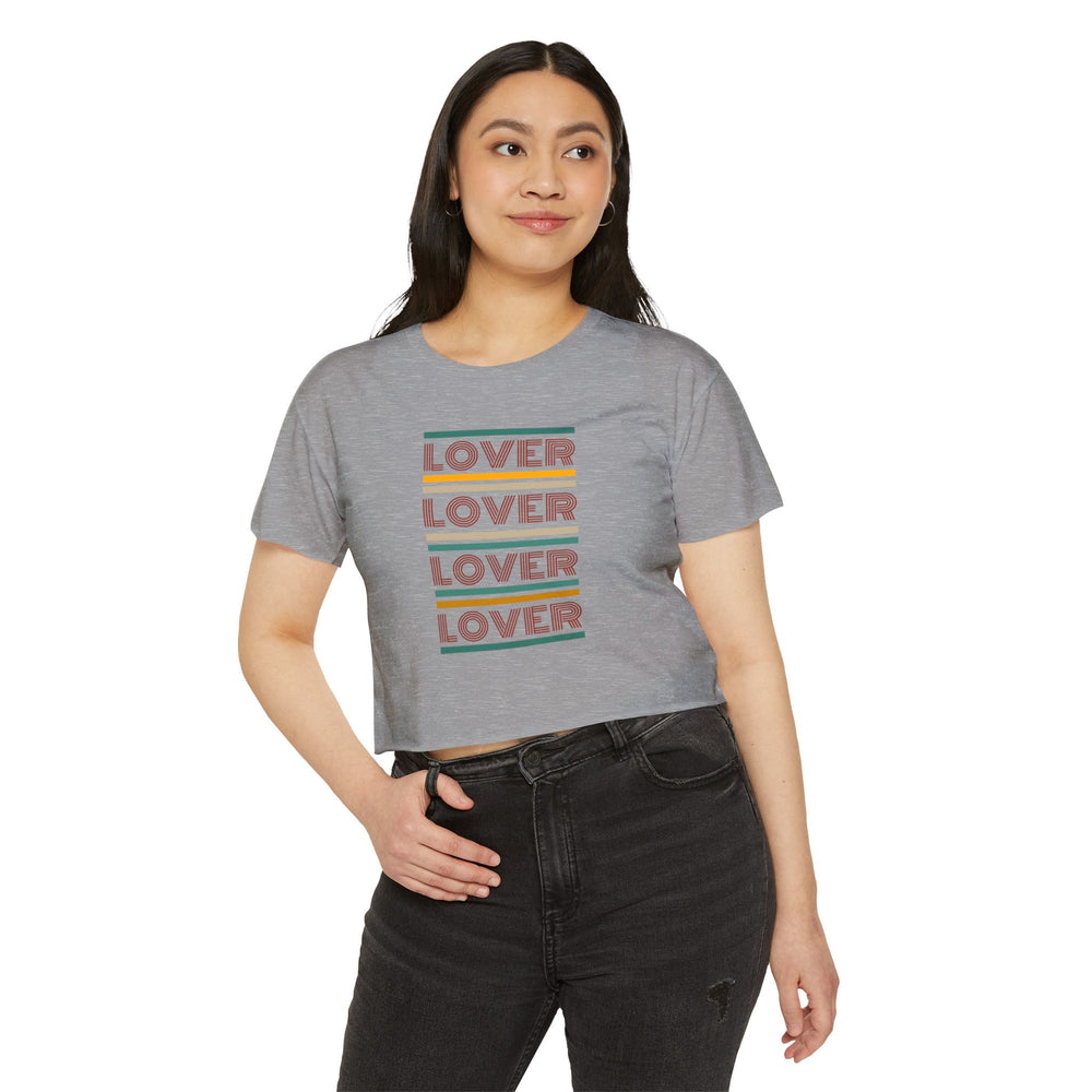 Lover, Lover, Lover, Lover Retro Women's Festival Crop Top