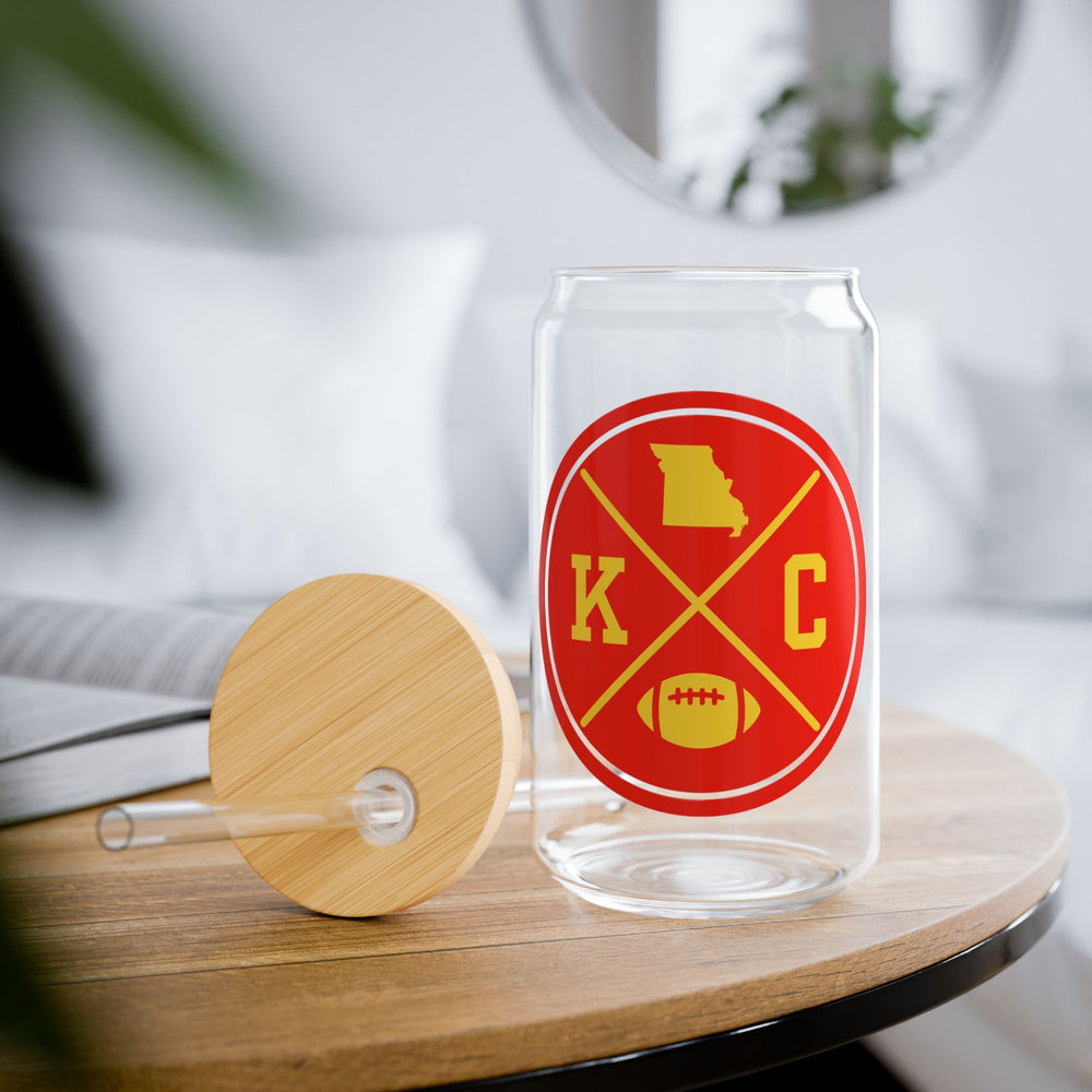 KC Chiefs 16oz Sipper Glass