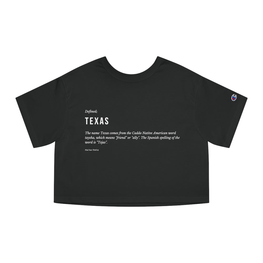 Texas Defined Champion Women's Heritage Cropped T-Shirt