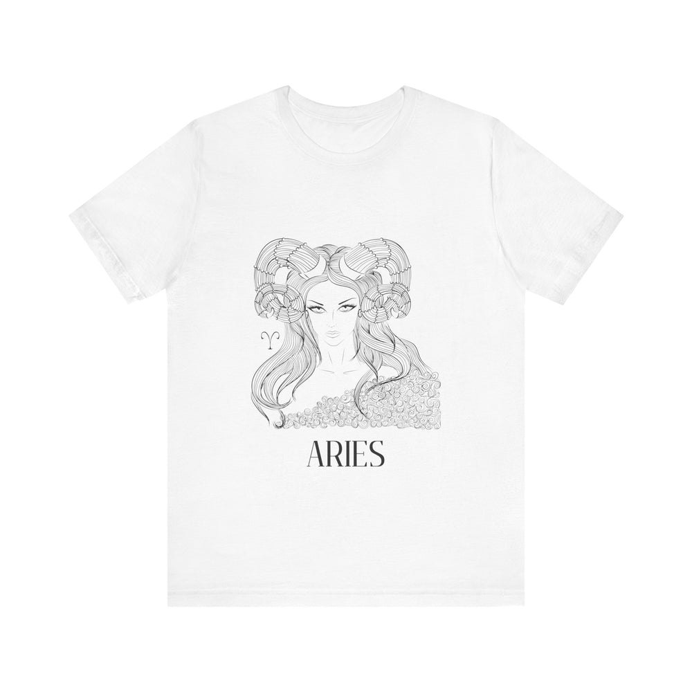 Aries Constellation Zodiac Unisex Jersey Short Sleeve Tee
