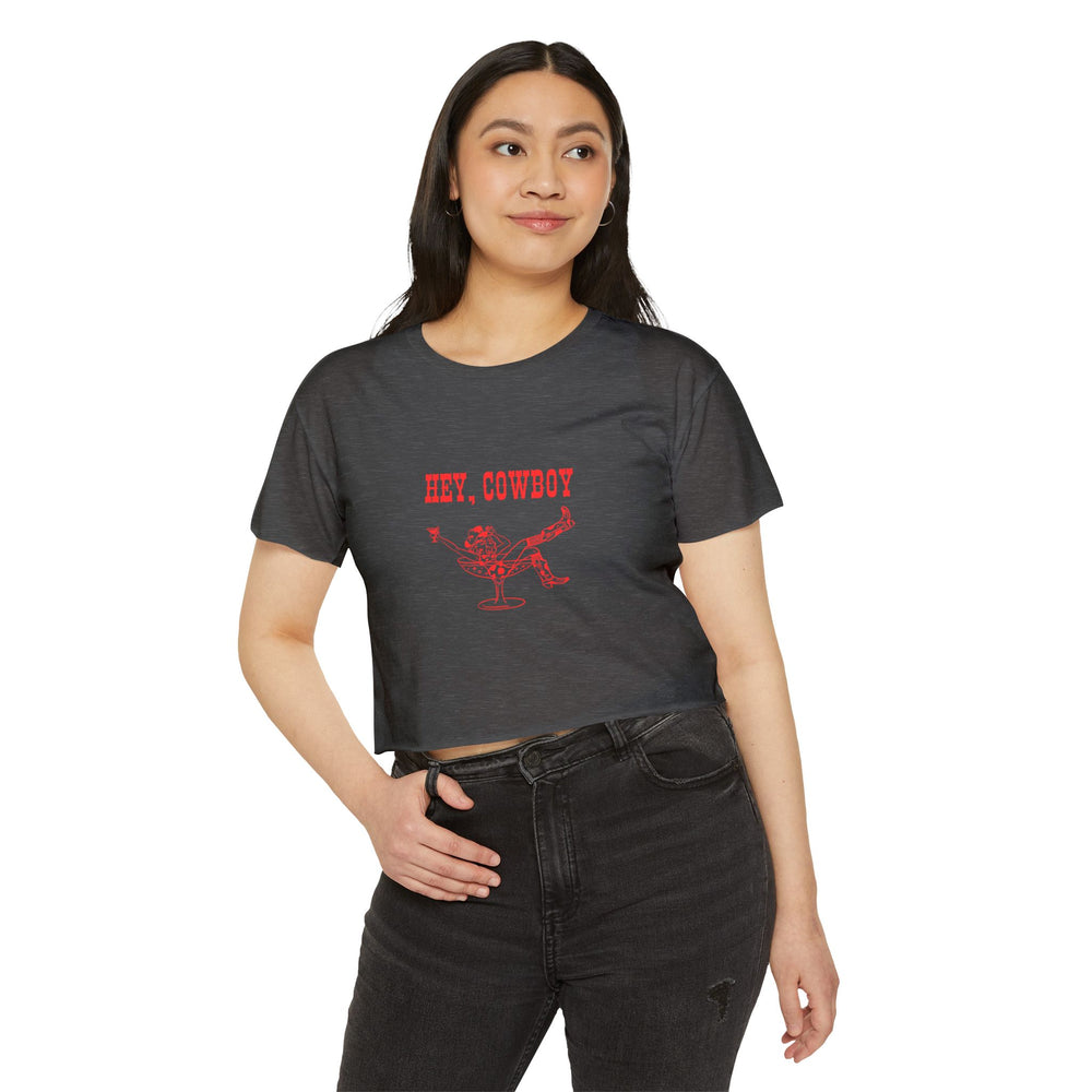 Hey, Cowboy - Women's Festival Crop Top