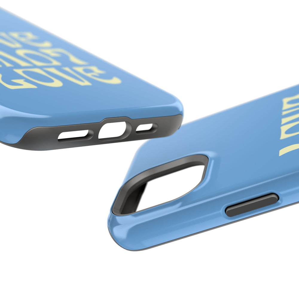 💙💛 Love Love Love – Blue & Yellow Magnetic Tough iPhone Case 💛💙
