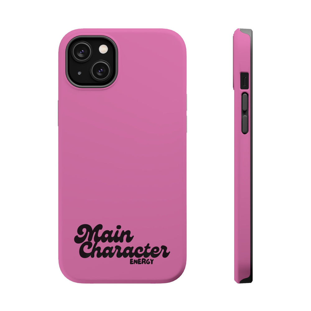 Main Character Energy Pink Edition Magnetic Tough iPhone 16, 15, 14, 13 Pro & Max Cases