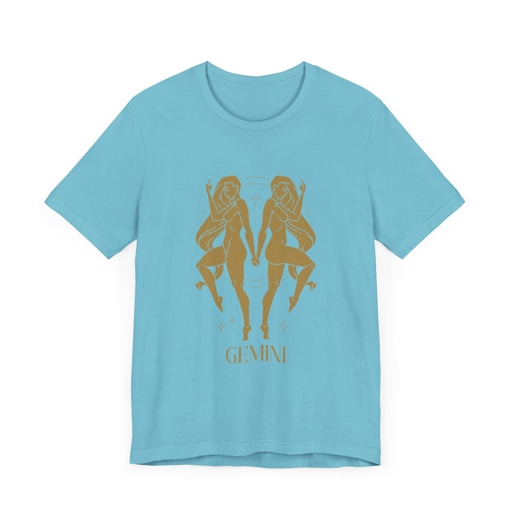 Gemini The Twins Zodiac Unisex Jersey Short Sleeve Tee