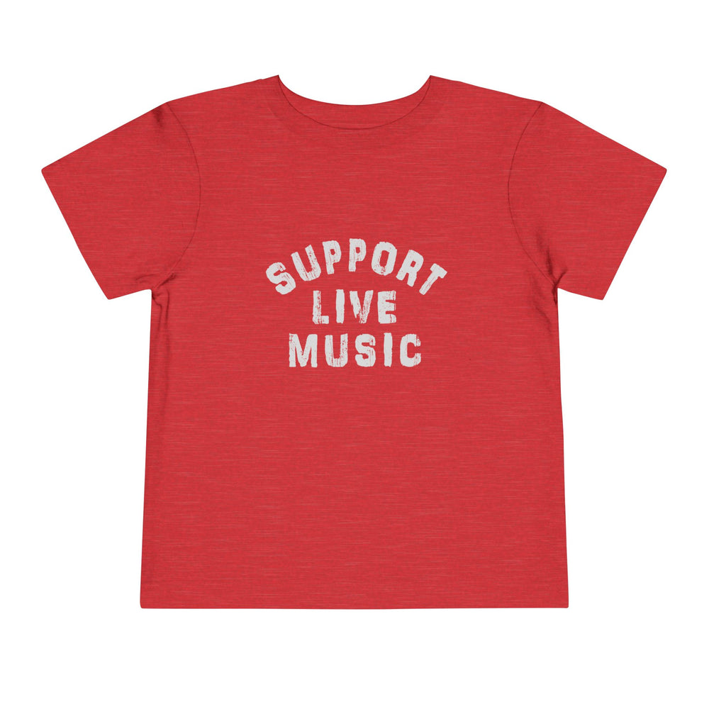 Support Live Music Toddler Short Sleeve Tee