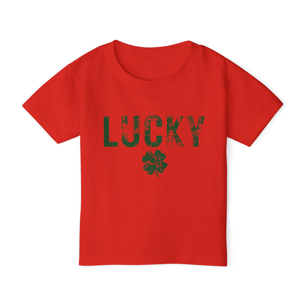 Lucky Distressed Clover Toddler Tee – Tiny Tee, Big Luck! 🍀