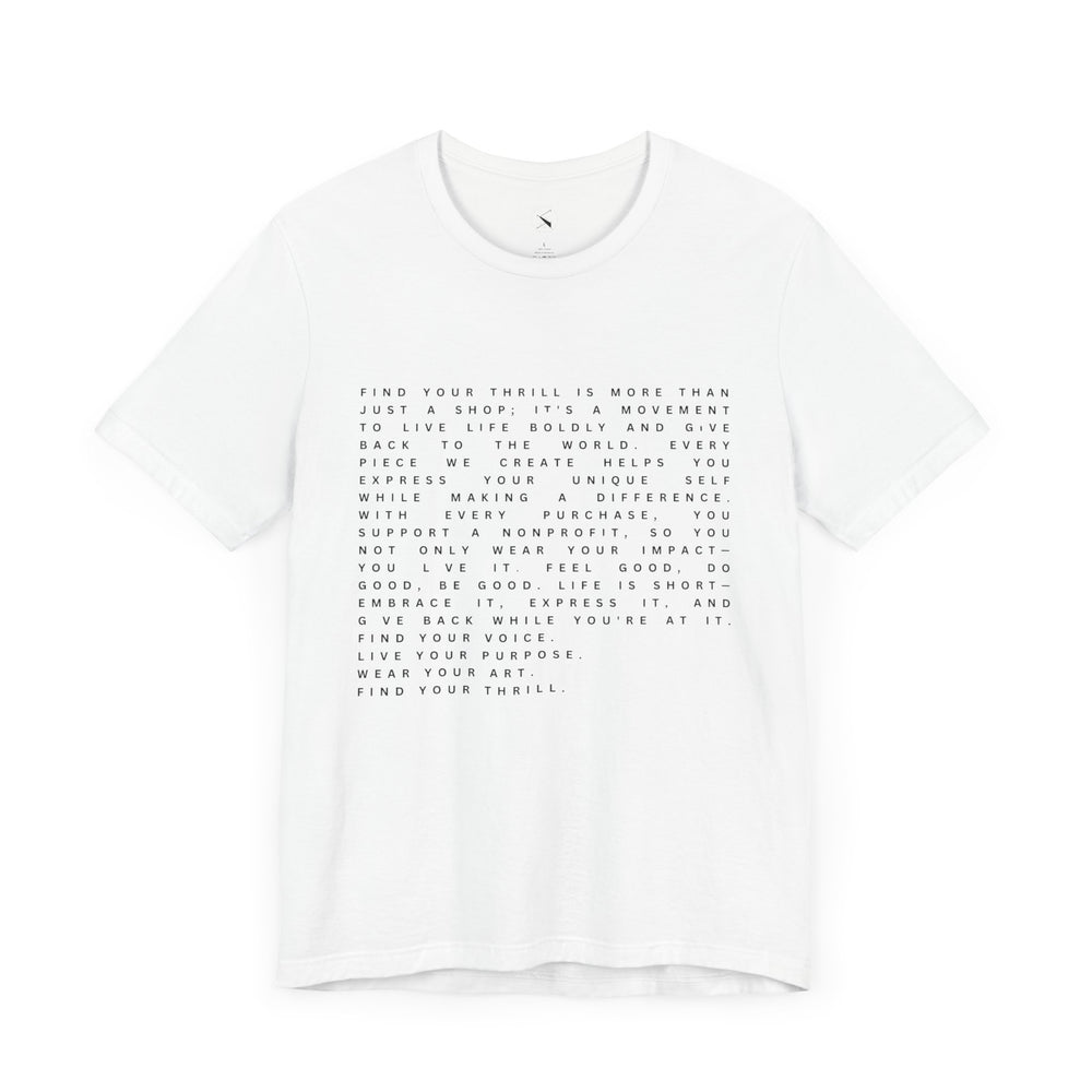Find Your Thrill Mantra Men's T-Shirt – Wear Your Purpose, Live Your Adventure 🌎🔥