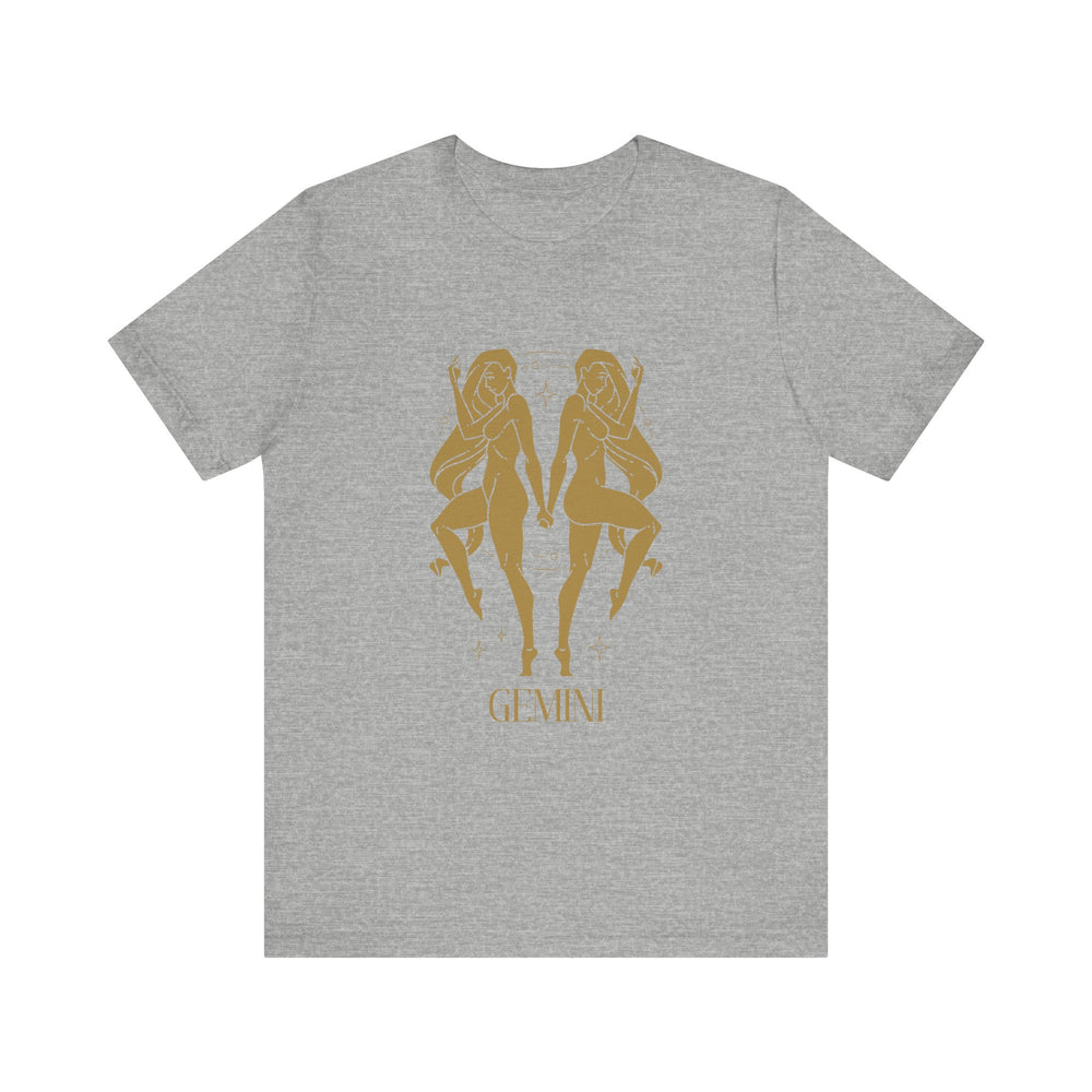 Gemini The Twins Zodiac Unisex Jersey Short Sleeve Tee