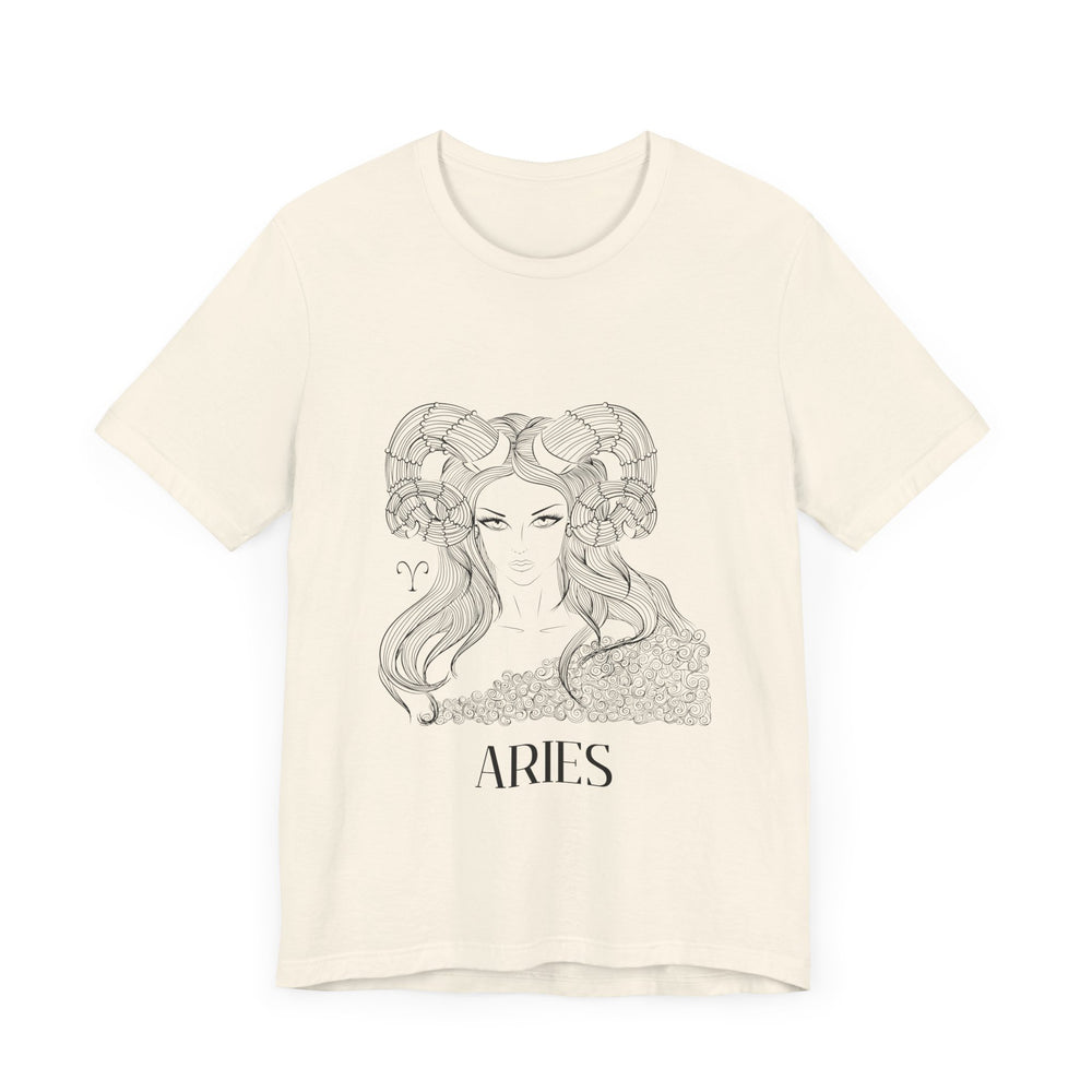 Aries Constellation Zodiac Unisex Jersey Short Sleeve Tee