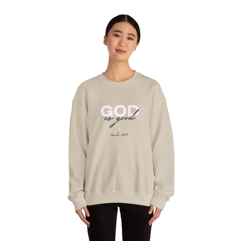 God Is Good - Psalms 34:18 - Crewneck Sweatshirt
