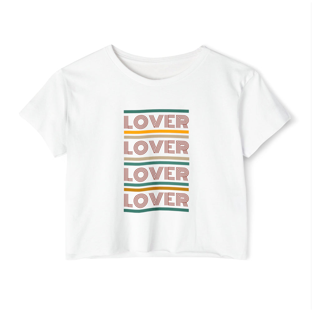 Lover, Lover, Lover, Lover Retro Women's Festival Crop Top