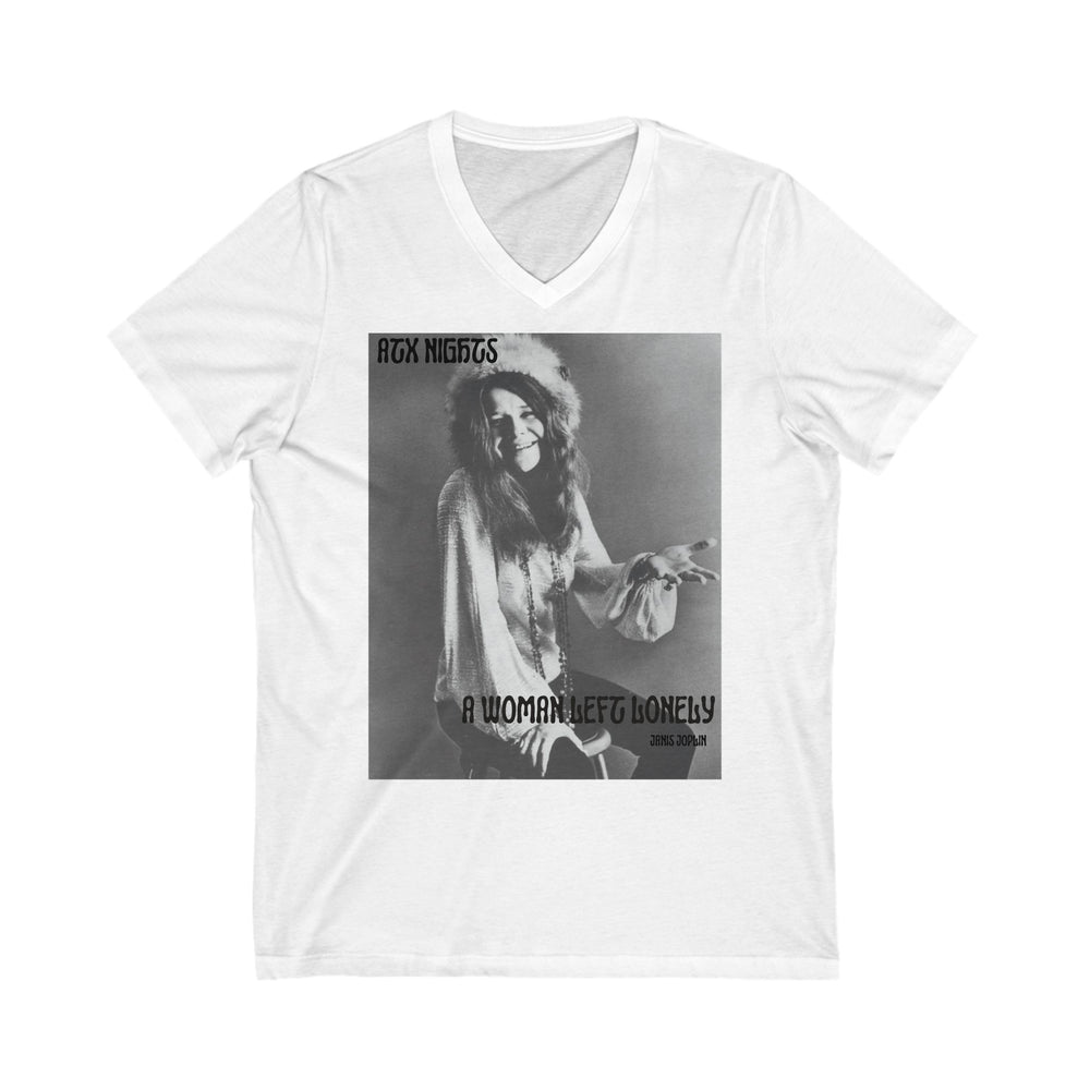 ATX Nights- Janis Joplin- V-Neck Tee