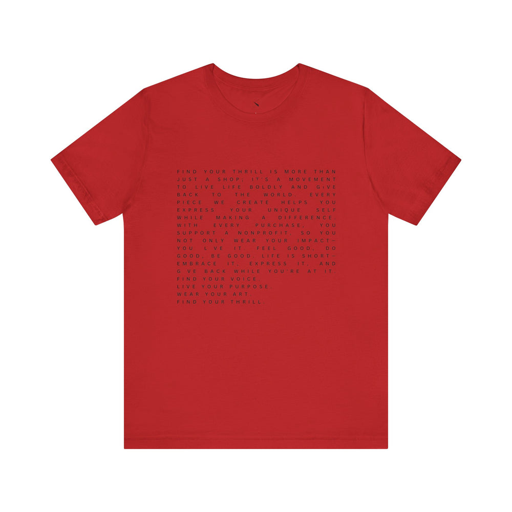 Find Your Thrill Mantra Men's T-Shirt – Wear Your Purpose, Live Your Adventure 🌎🔥