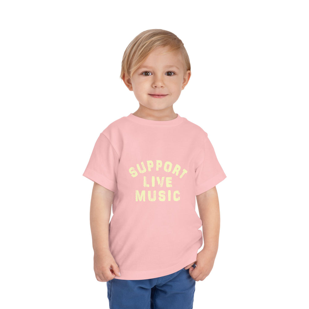 Support Live Music Toddler Short Sleeve Tee