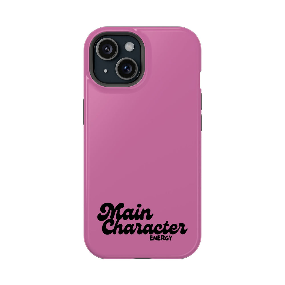 Main Character Energy Pink Edition Magnetic Tough iPhone 16, 15, 14, 13 Pro & Max Cases