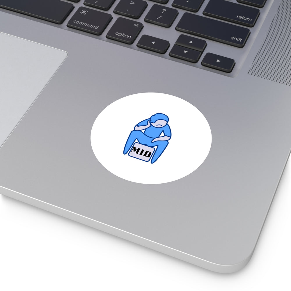 MID- Round Vinyl Stickers