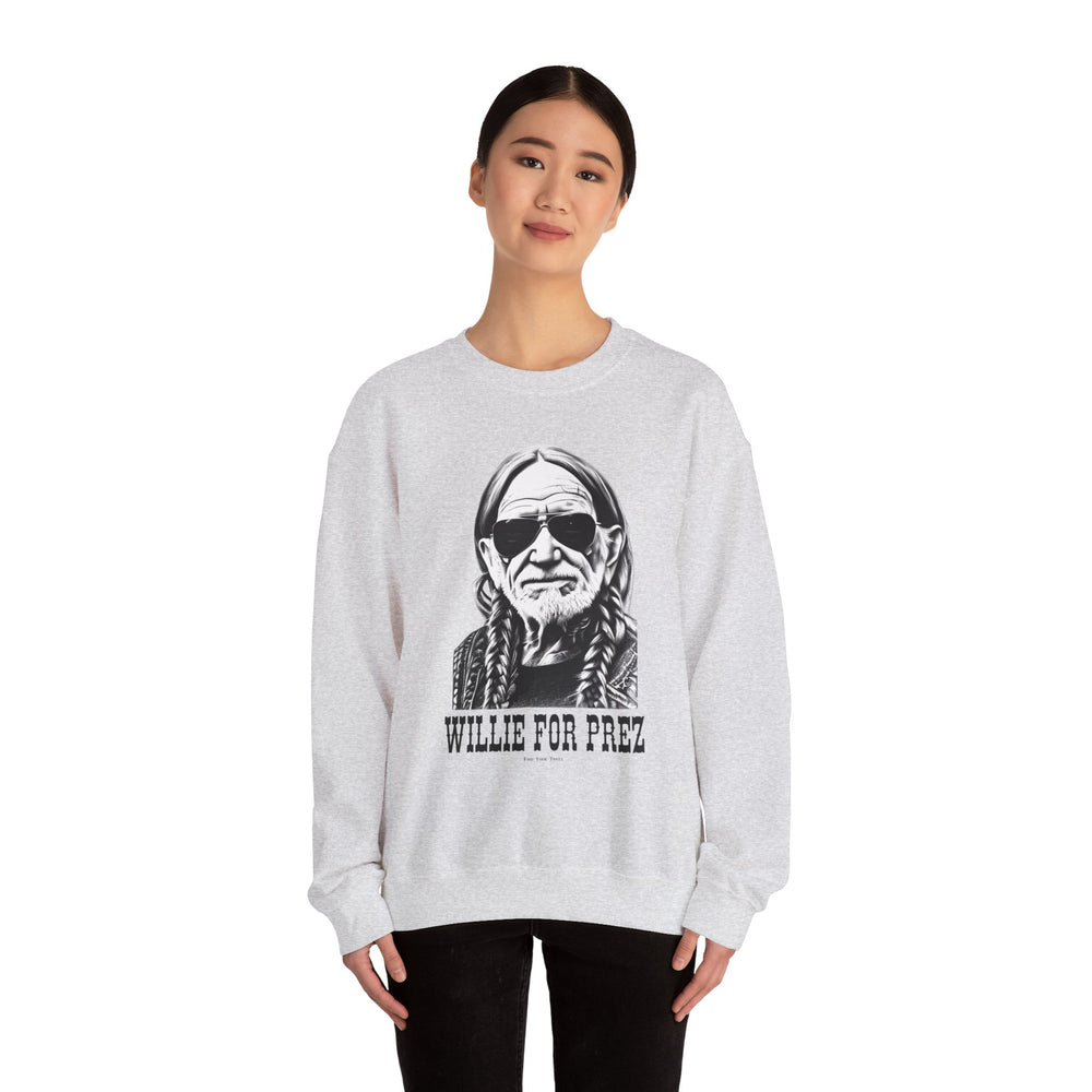 Willie For Prez Crewneck Sweatshirt