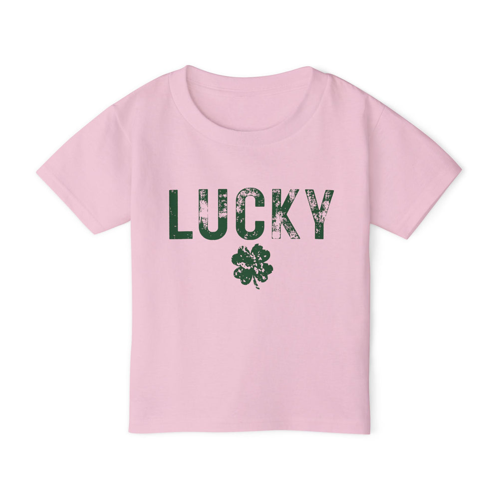 Lucky Distressed Clover Toddler Tee – Tiny Tee, Big Luck! 🍀