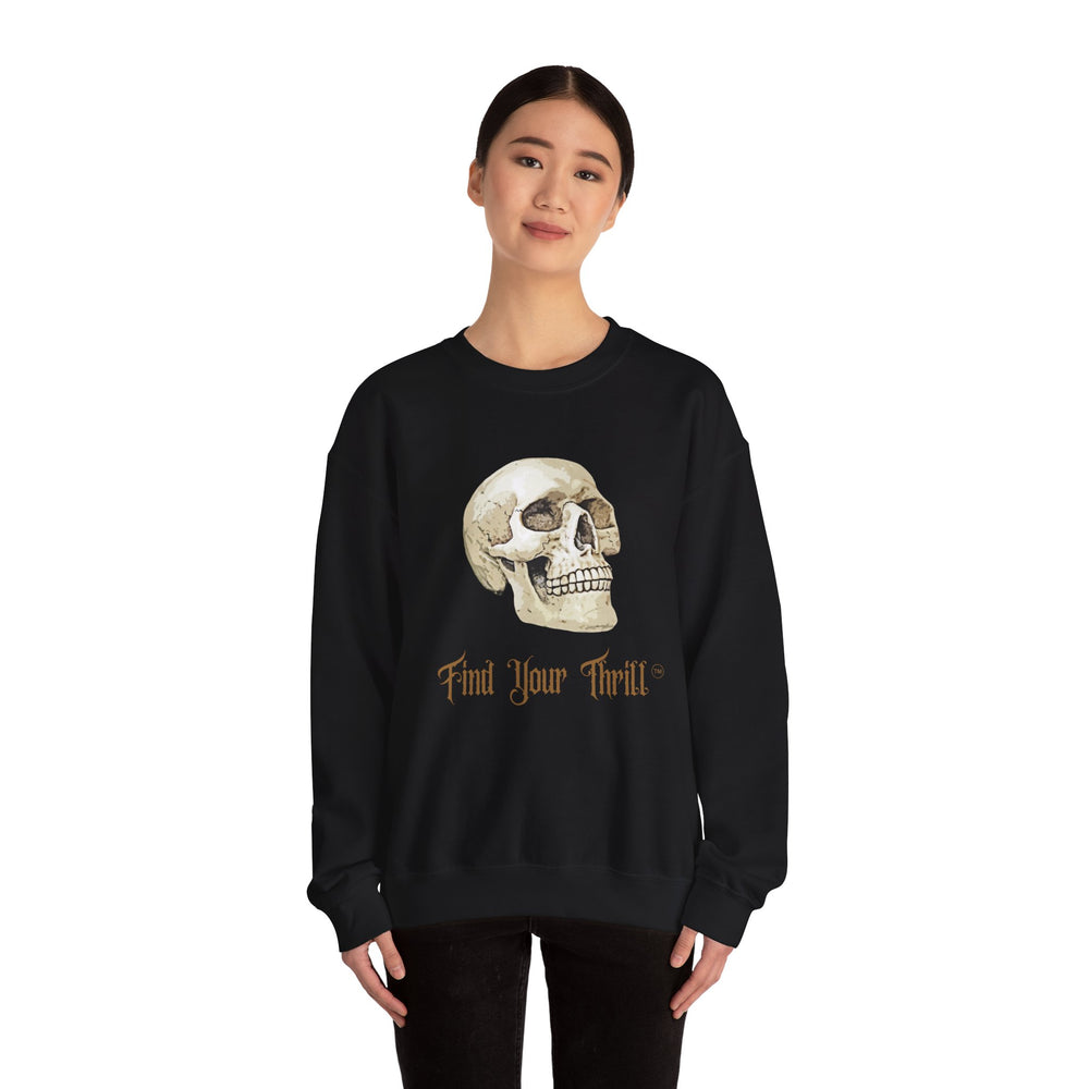 Find Your Thrill Skull Crewneck Sweatshirt