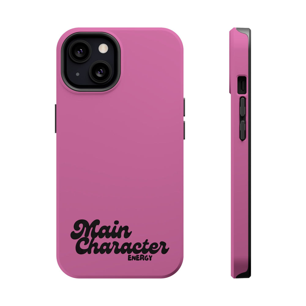 Main Character Energy Pink Edition Magnetic Tough iPhone 16, 15, 14, 13 Pro & Max Cases
