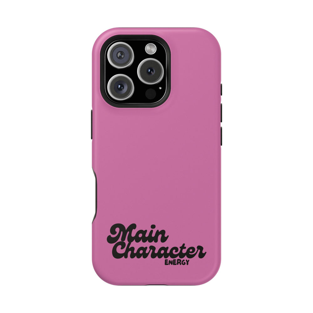 Main Character Energy Pink Edition Magnetic Tough iPhone 16, 15, 14, 13 Pro & Max Cases