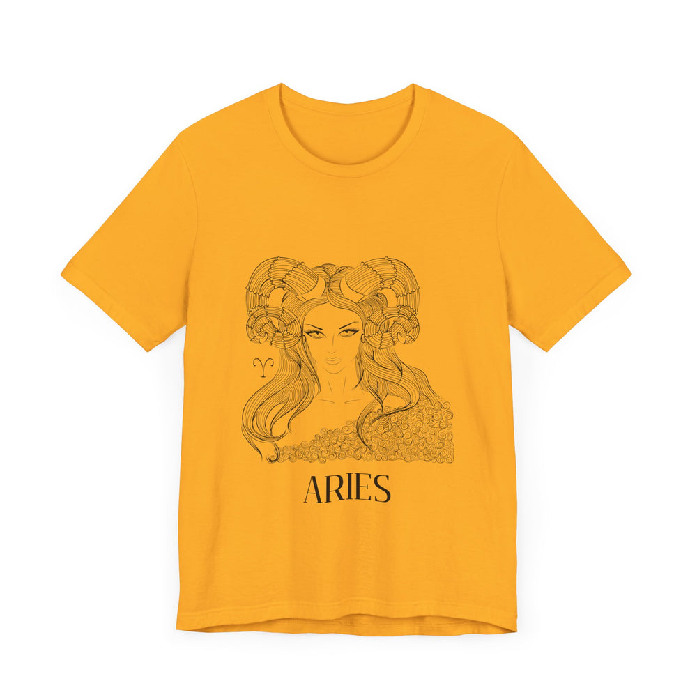 Aries Constellation Zodiac Unisex Jersey Short Sleeve Tee