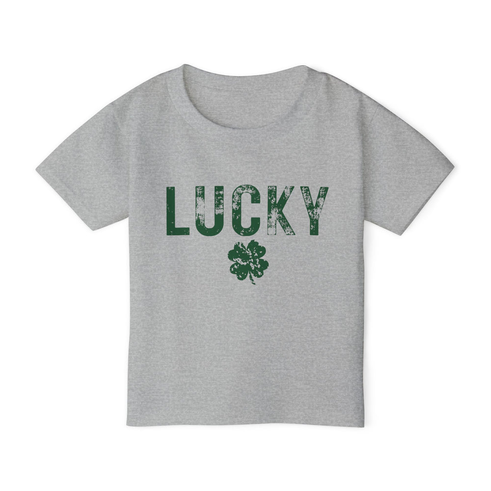 Lucky Distressed Clover Toddler Tee – Tiny Tee, Big Luck! 🍀