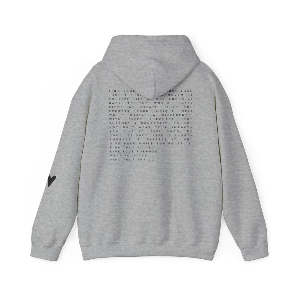 Find Your Thrill Mantra Oversized Women's Hoodie – Cozy Comfort with a Bold Mission 🌏💛