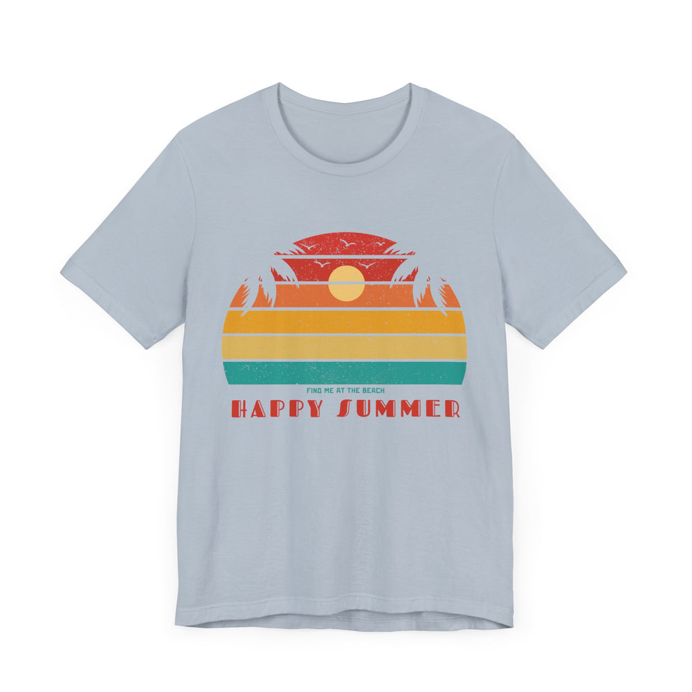 FIND ME AT THE BEACH- Unisex Jersey Short Sleeve Tee