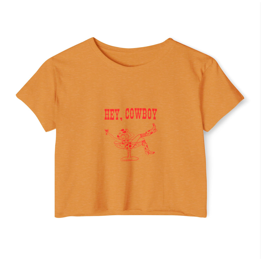 Hey, Cowboy - Women's Festival Crop Top
