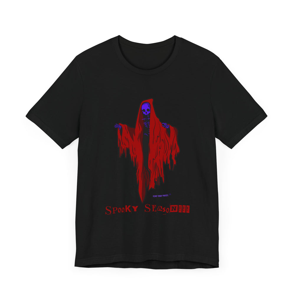 Spooky Season Red & Black Unisex Jersey Short Sleeve Tee