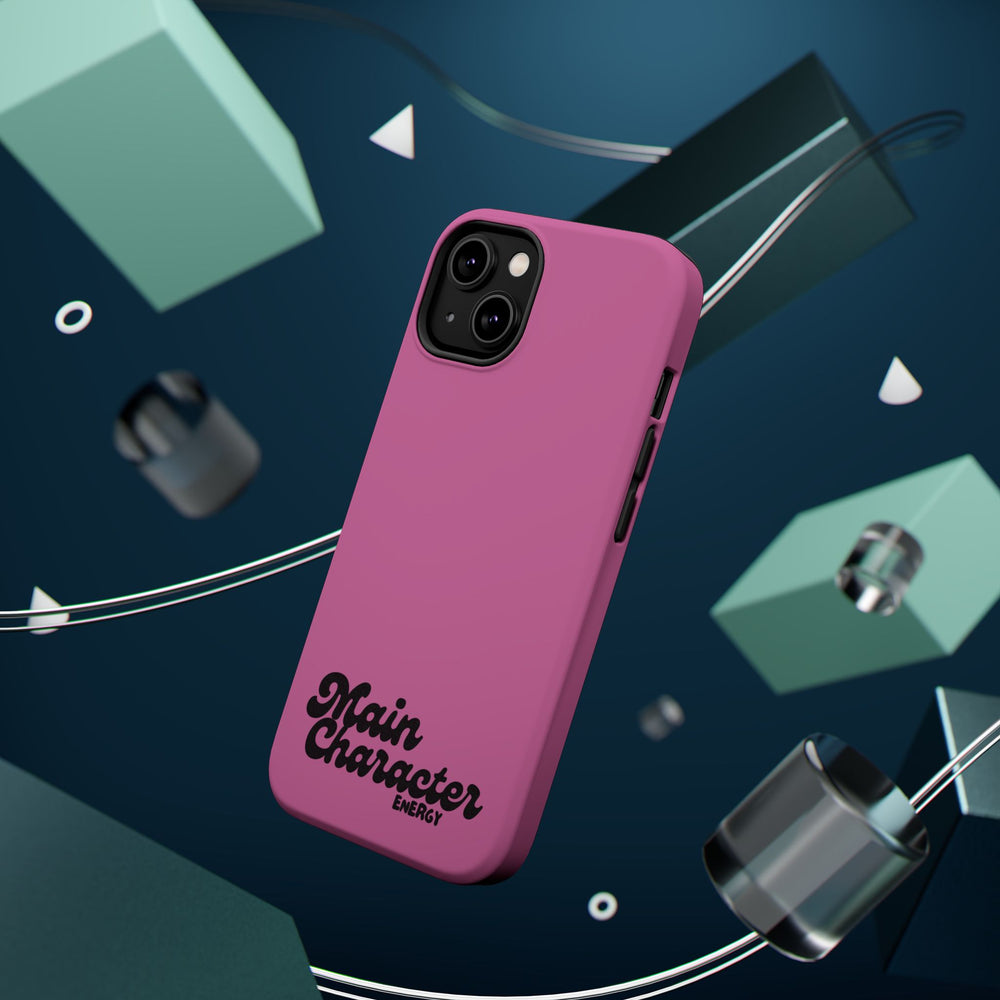 Main Character Energy Pink Edition Magnetic Tough iPhone 16, 15, 14, 13 Pro & Max Cases