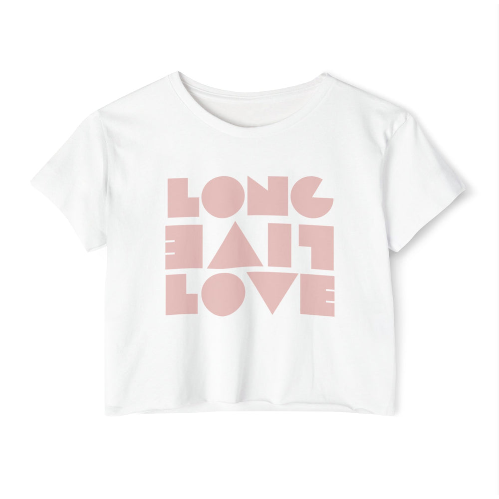 💖 Long Live Love – Retro Women’s Festival Crop Tee 🎶🌈