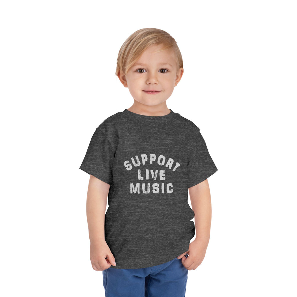 Support Live Music Toddler Short Sleeve Tee