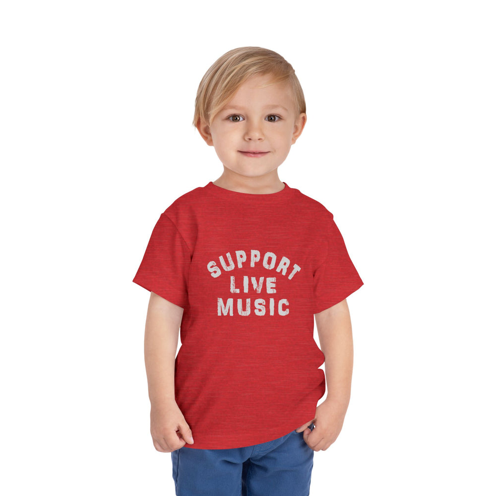 Support Live Music Toddler Short Sleeve Tee