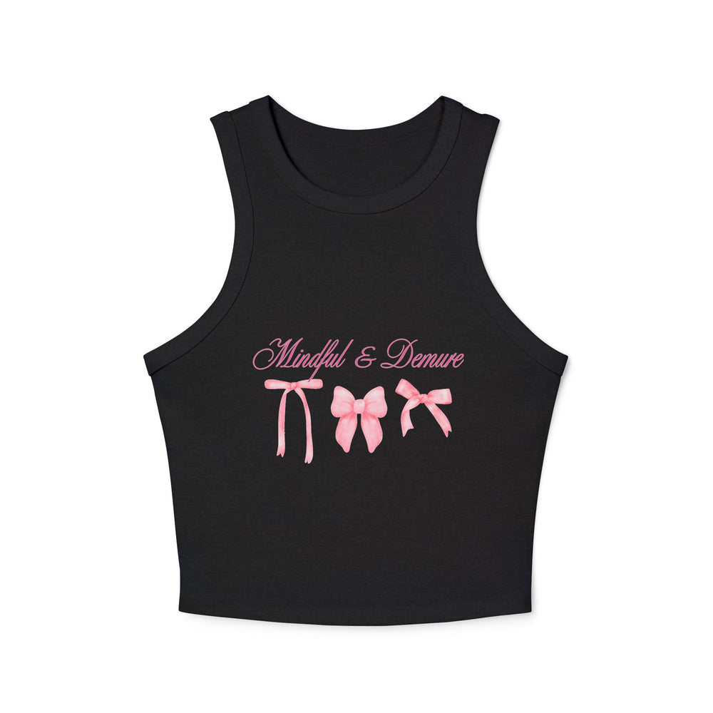 Mindful & Demure Women's Micro Rib Racer Tank Top