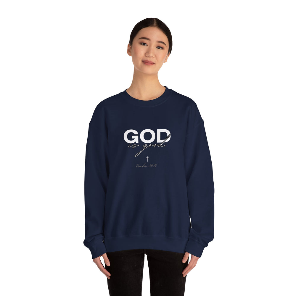 God Is Good - Psalms 34:18 - Crewneck Sweatshirt