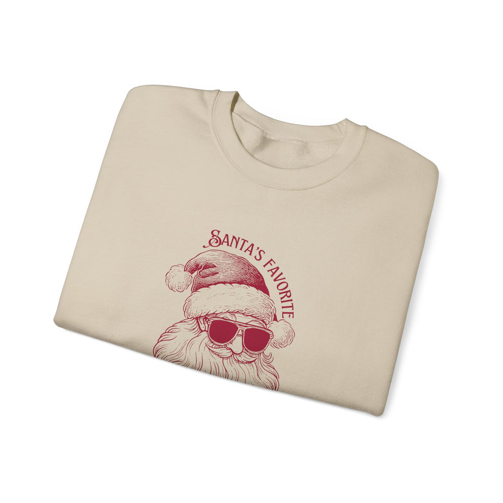 Santa's Favorite Crewneck Sweatshirt