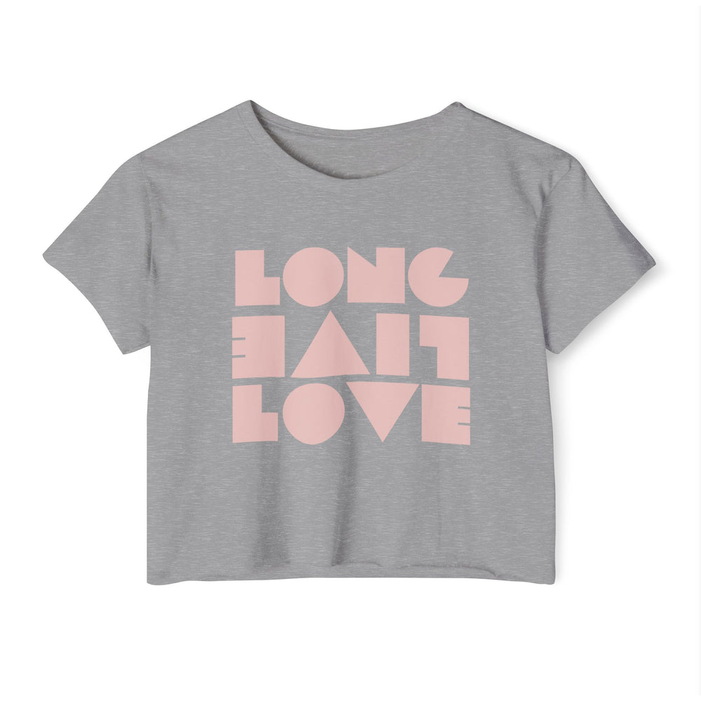 💖 Long Live Love – Retro Women’s Festival Crop Tee 🎶🌈