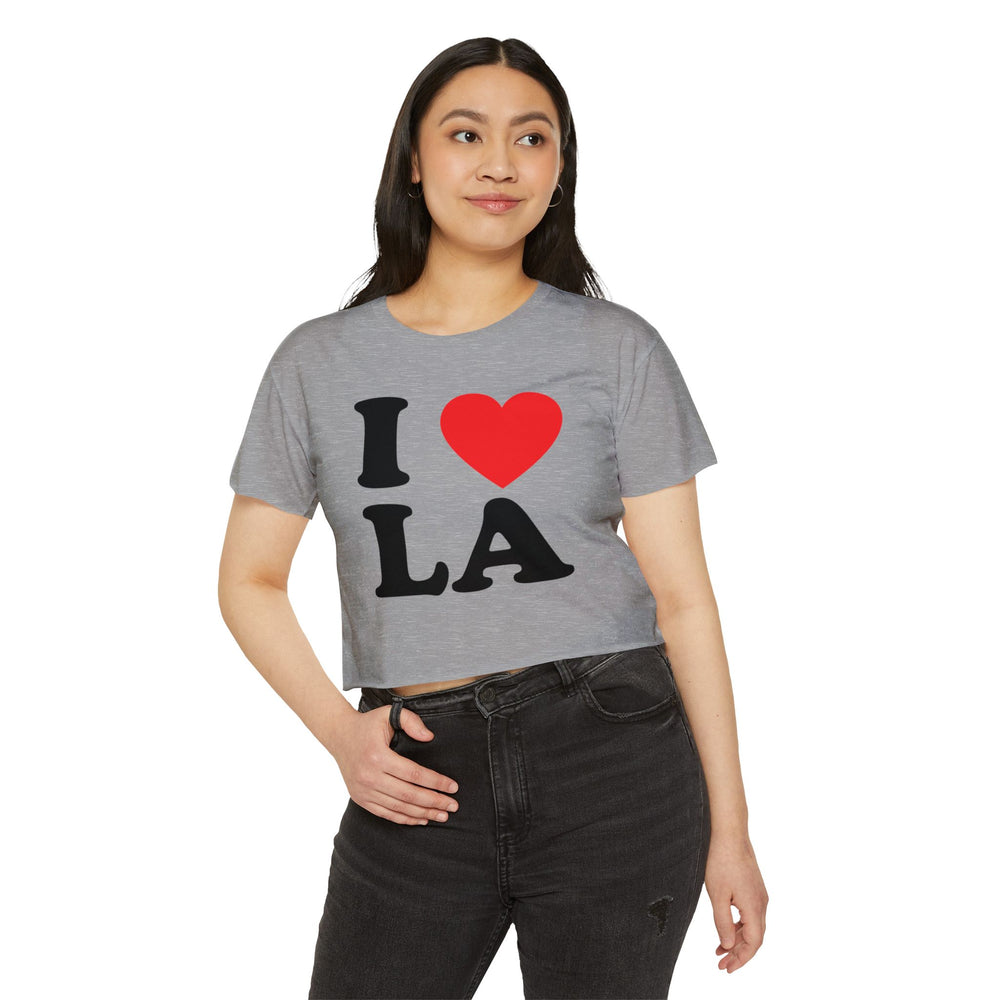 I ❤️ LA Women's Crop Tee