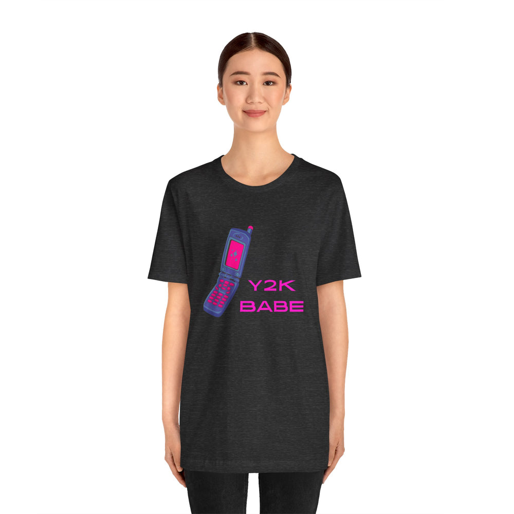 Y2K babe - flip phone - Short Sleeve Tee