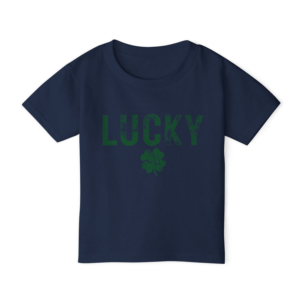 Lucky Distressed Clover Toddler Tee – Tiny Tee, Big Luck! 🍀