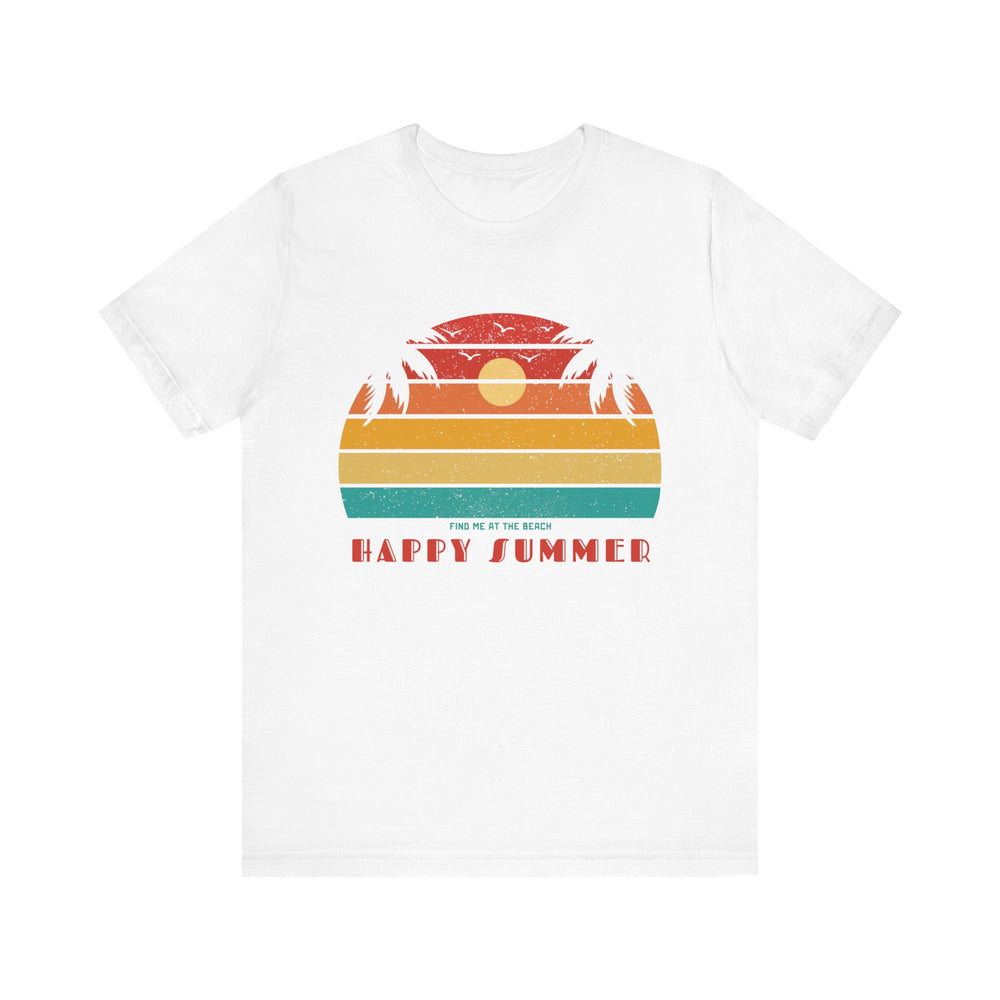 FIND ME AT THE BEACH- Unisex Jersey Short Sleeve Tee