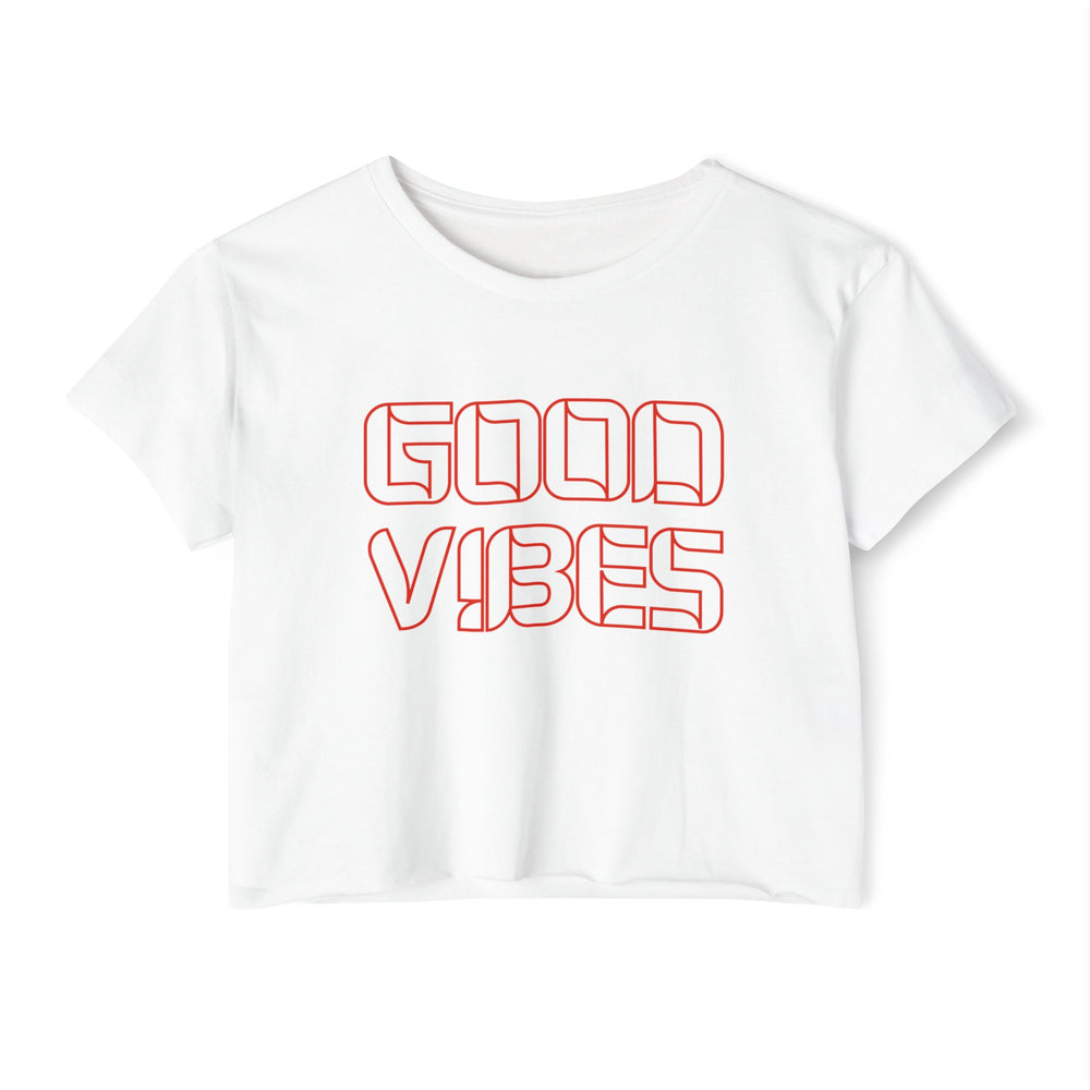 Good Vibes – Retro Women’s Festival Crop Top 🎶