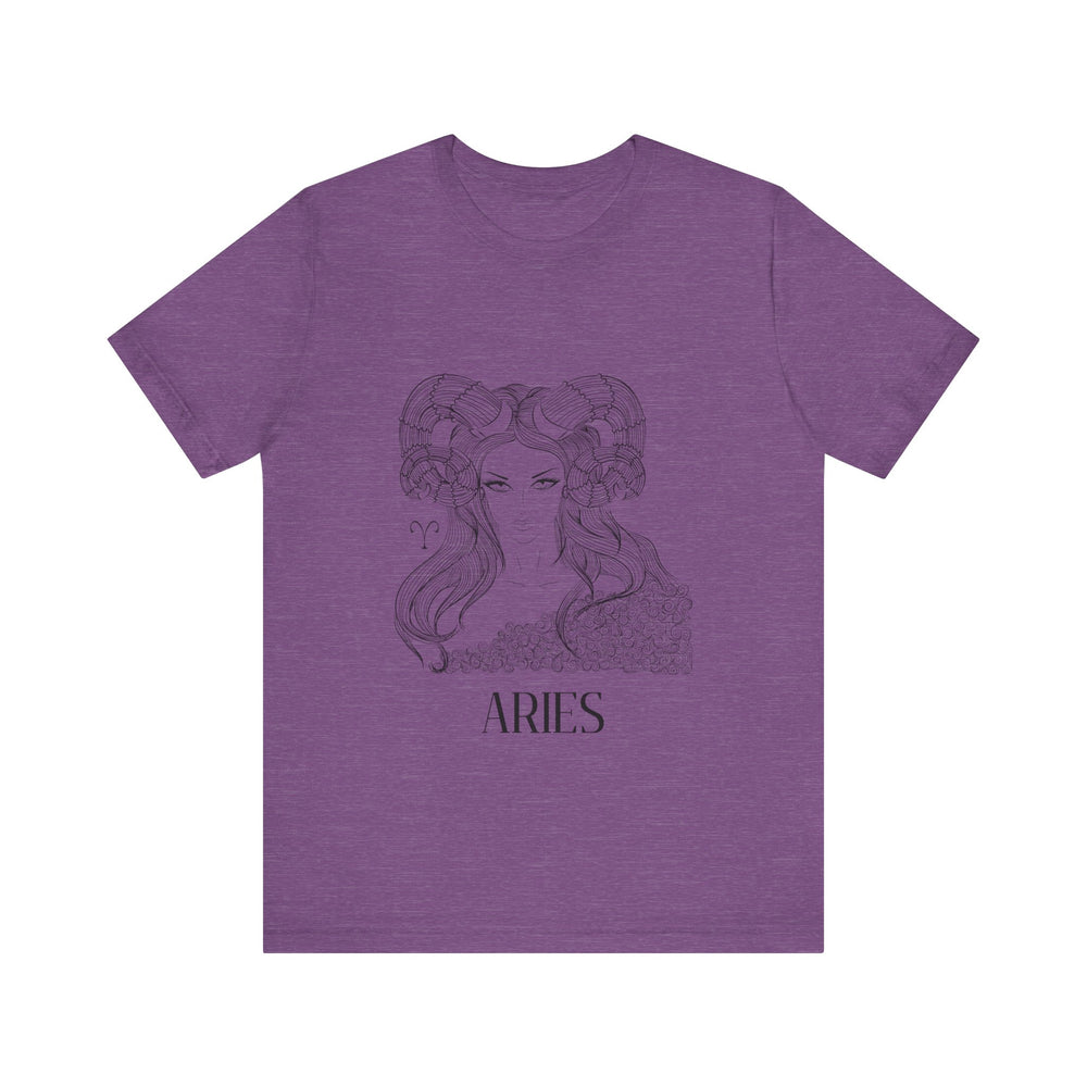 Aries Constellation Zodiac Unisex Jersey Short Sleeve Tee