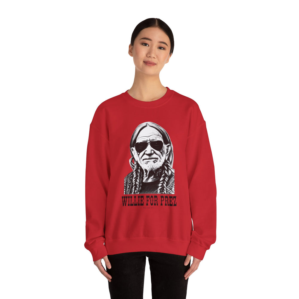 Willie For Prez Crewneck Sweatshirt