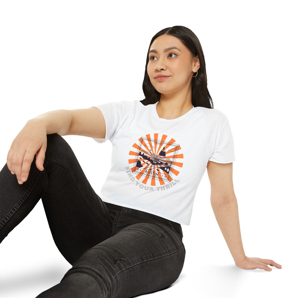 Find Your Thrill ATX Stamp – Women’s Festival Crop Top 🎶🤠