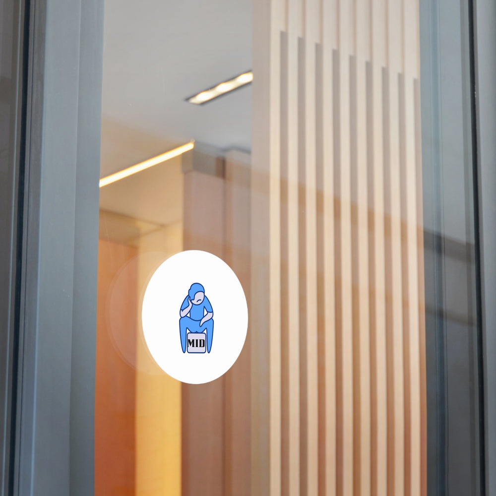 MID- Round Vinyl Stickers