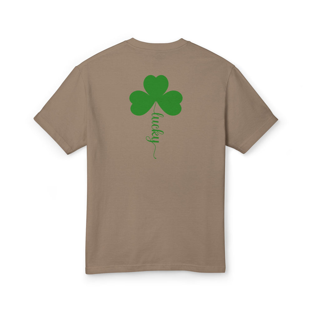 Lucky Clover Women's Oversized Cotton Tee – Vintage Vibes, Sustainable Style 🍀