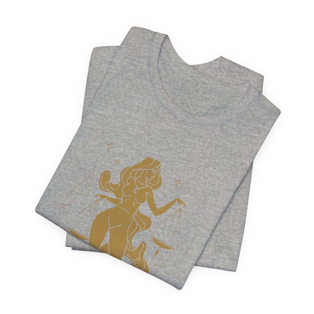 Libra Constellation Zodiac Short Sleeve Tee